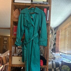 Teal Trench Coat